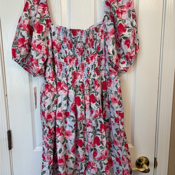 Wallflower Floral Milkmaid Cottagecore Mini Dress NWT Women’s Size XL Roses - Picture 10 of 15